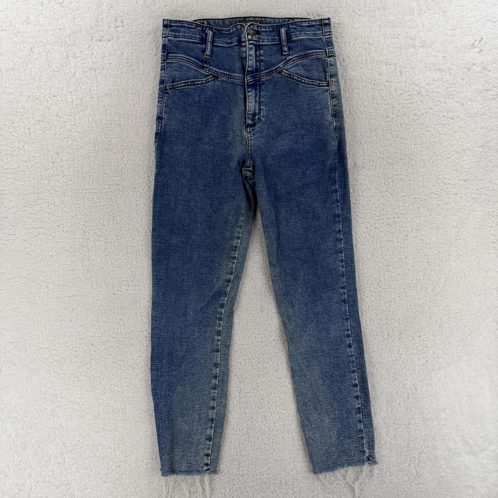 Abercrombie & Fitch Jeans Womens 29 8R Blue Ultra‎ High Rise Super Skinny Ankle